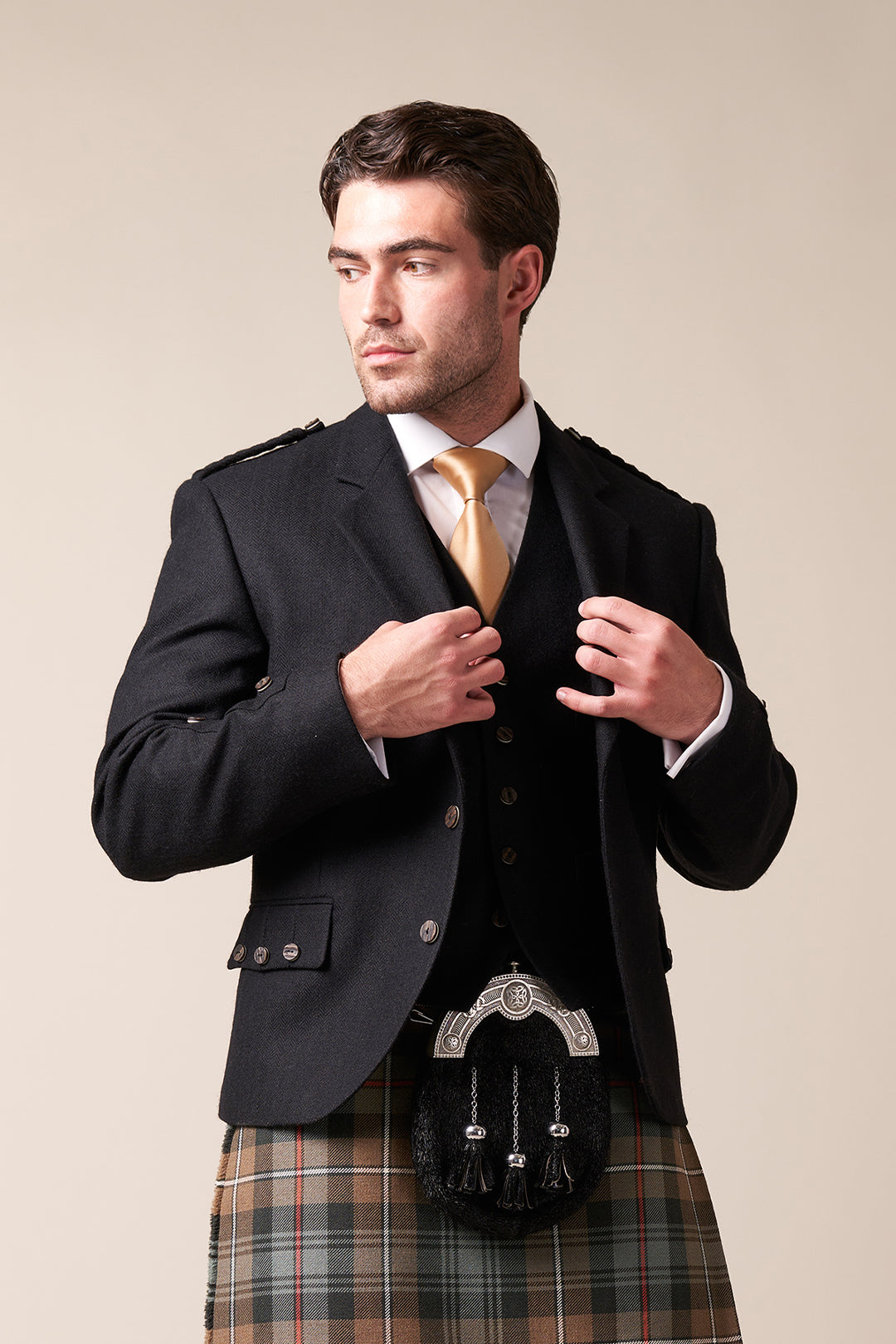 Black Crail Jacket & Waistcoat