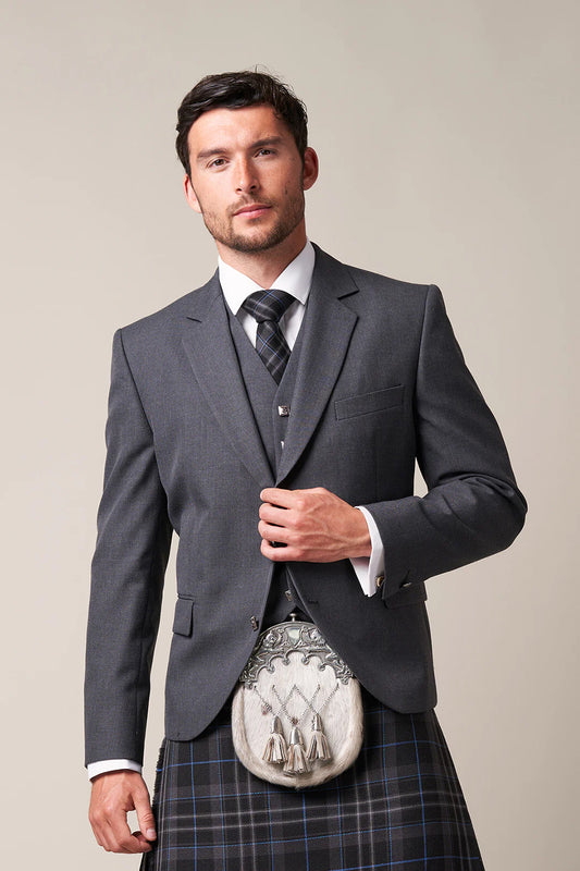 *Ex-Hire* Silver Grey Contemporary Jacket & Waistcoat