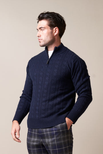 Navy Pride Wool & Cashmere Jumper