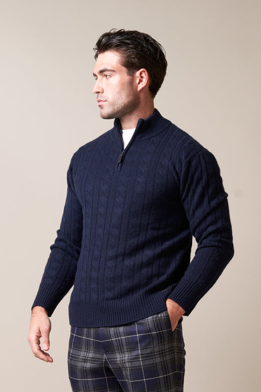 Navy Pride Wool & Cashmere Jumper