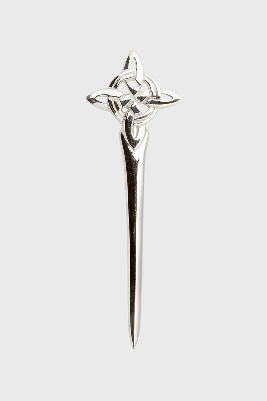 Celtic Knot Kilt Pin - Sterling Silver