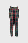 Ladies Stewart Black Tartan Trousers
