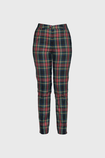 Ladies Stewart Black Tartan Trousers