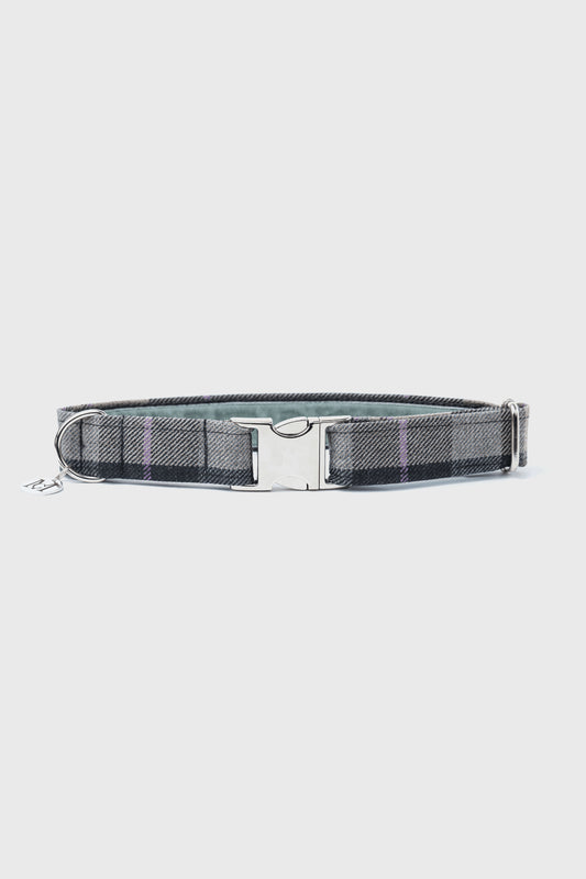 Clunie Burn Charcoal - Luxury Dog Collar