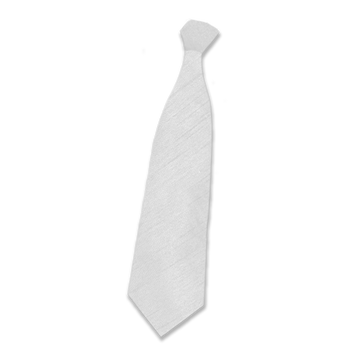 White Silk Tie