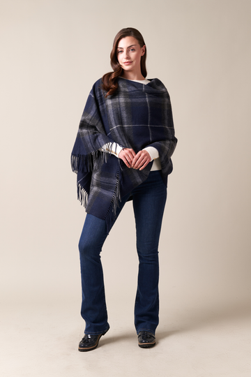 Midnight Pride Tartan Poncho