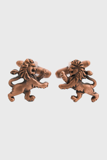 Pride Lion Cufflinks - Copper