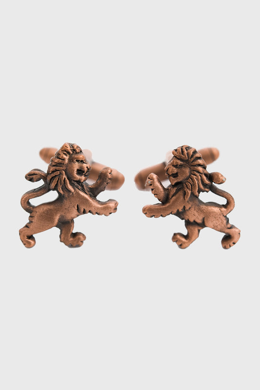 Pride Lion Cufflinks - Copper
