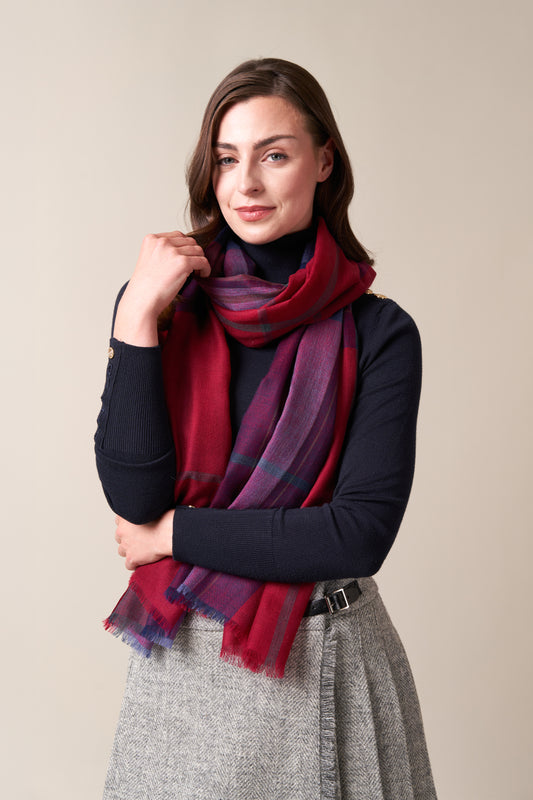 Autumn Pride Merino Wool Scarf