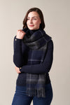 Midnight Pride Tartan & Grey Scarf