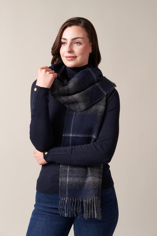 Midnight Pride & Grey Scarf