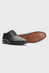 Thistle Shoes Black Leather Day Brogues