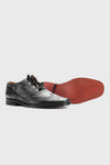 Thistle Shoes Black Leather Ghillie Brogues