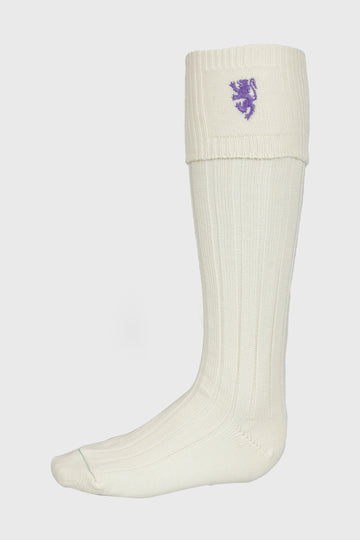Ecru Hose Purple Pride Motif