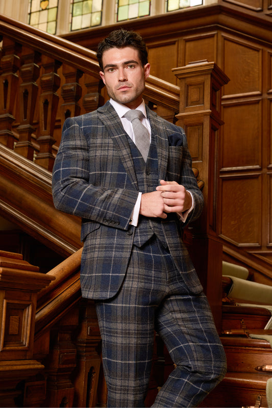 Midnight Pride Tweed Suit Waistcoat
