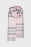 Cherry Blossom Tartan & Grey Scarf