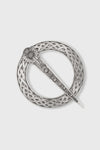 Celtic Thistle Pewter Plaid Brooch