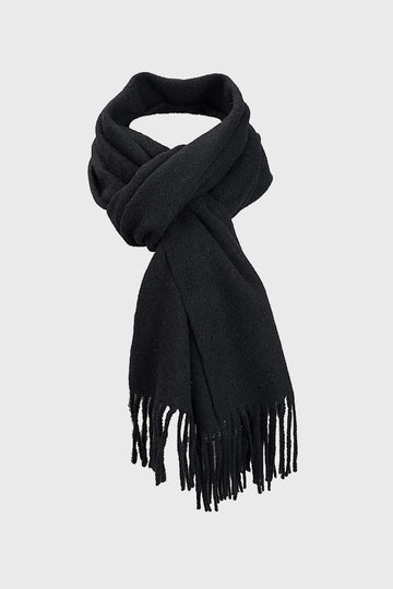 Black Pride Plain Wool Scarf