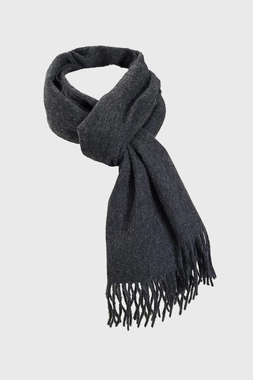 Grey Pride Plain Wool Scarf