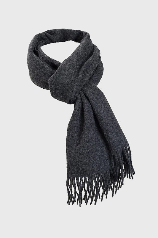 Grey Pride Plain Wool Scarf
