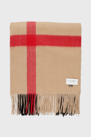 Thomson Camel Tartan Blanket