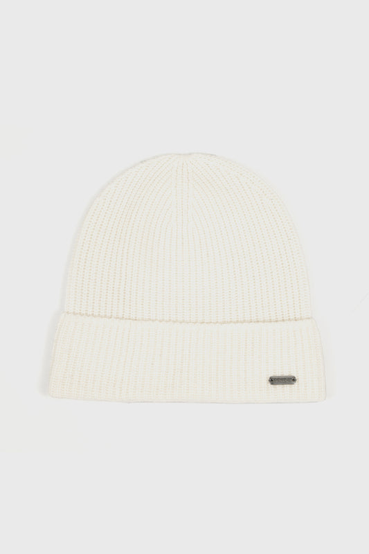 White Pride Wool & Cashmere Beanie