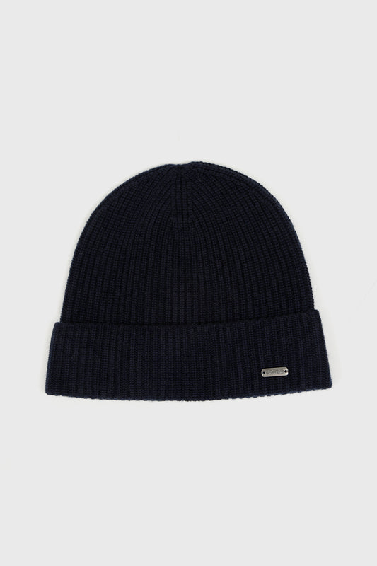 Navy Pride Wool & Cashmere Beanie