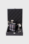 Silver Pride Hip Flask Set