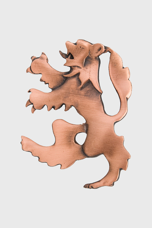 Lion Rampant Kilt Pin - Copper