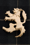 Lion Rampant Kilt Pin - Gold