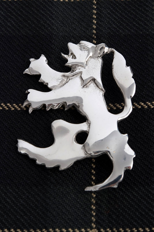 Lion Rampant Kilt Pin - Polished