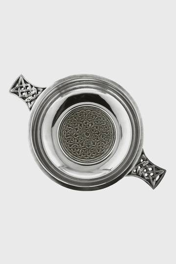 Celtic Knot Handle & Badge 3.5" Quaich