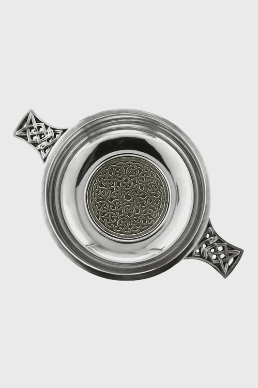 Celtic Knot Handle & Badge 3.5" Quaich