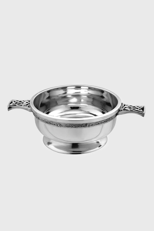 Celtic Knot Handle & Badge 3.5" Quaich