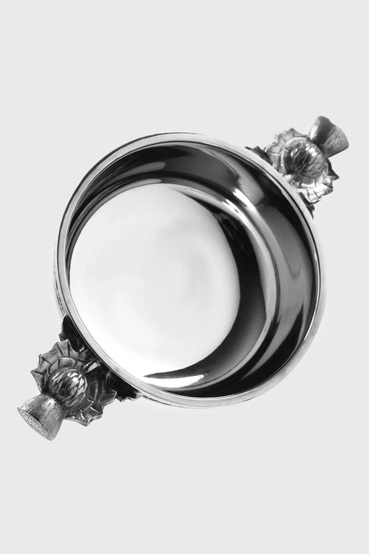 Scottish Thistle Handle 5” Quaich