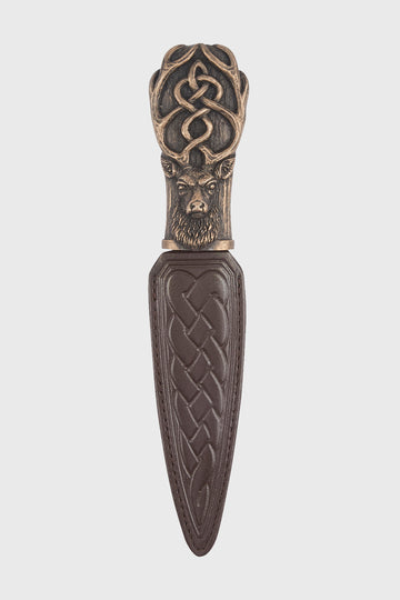 Stag Resin Sgian Dubh - Bronze