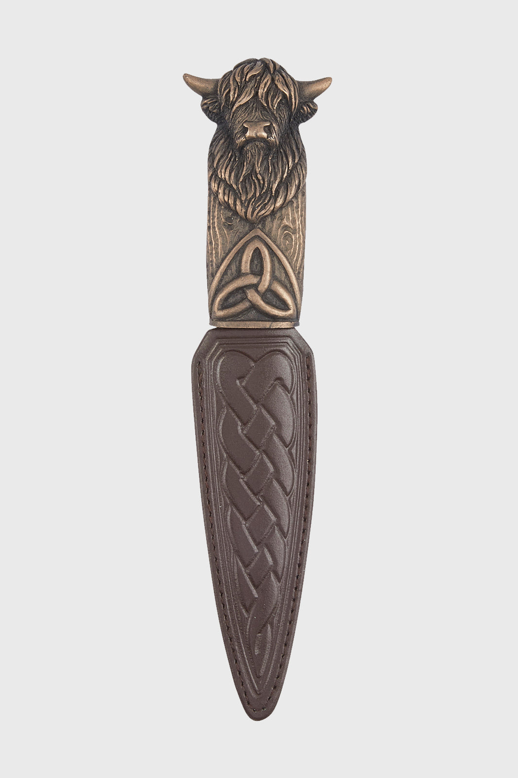 Sgian Dubh Factice Sécurité SHYNE KILTS UK - Monture Étain Chardon Design Ancien Pour Highlandwear
