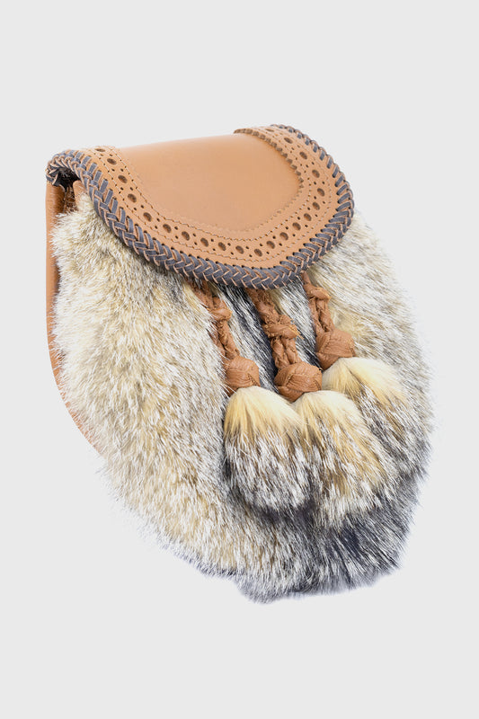 Brown Leather & American Fox Sporran