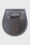 Brown Leather Light Grey Semi Dress Sporran