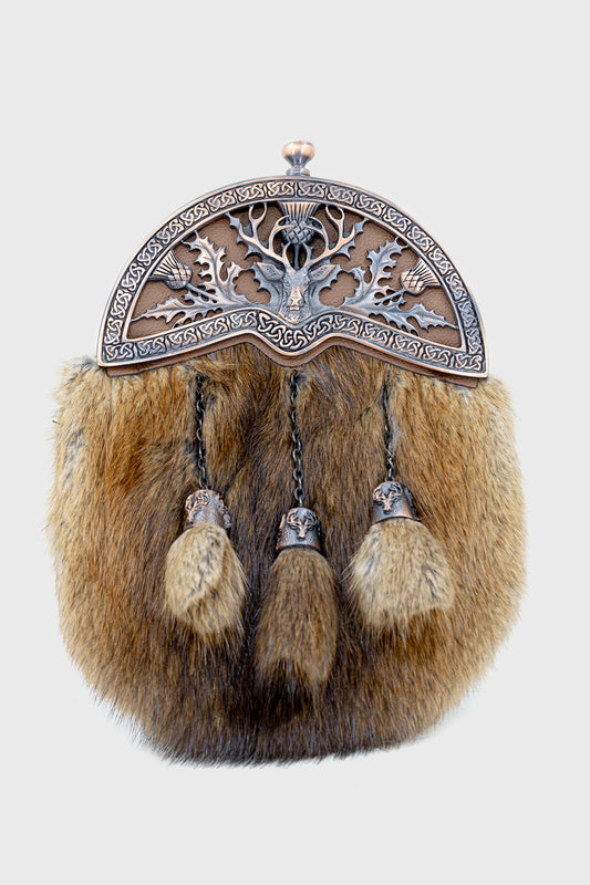 Musquash and Copper Stag Sporran