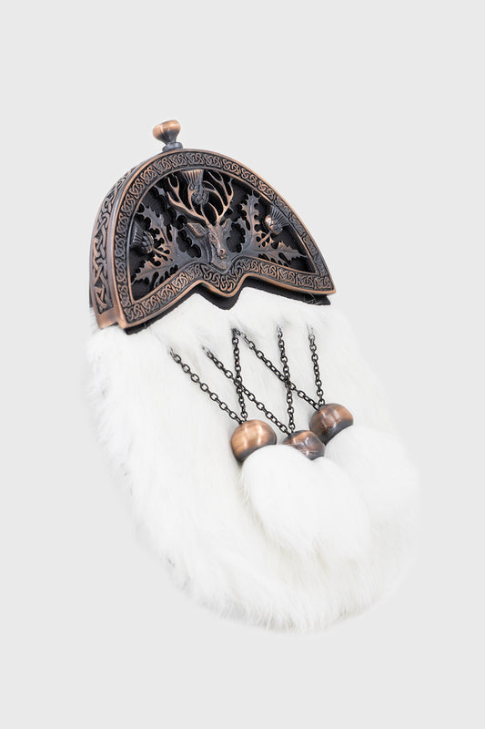 White Rabbit & Copper Stag Sporran