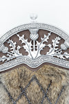 Brown Wild Rabbit Fur Thistle Dress Sporran