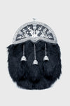 Black Rabbit Fur Thistle Dress Sporran