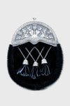 Black Seal Skin Thistle Dress Sporran