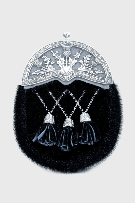 Black Seal & Thistle Dress Sporran