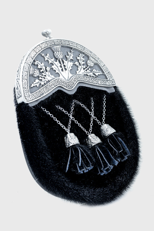 Black Seal & Thistle Dress Sporran