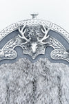 Grey Chinchilla Fur Stag Dress Sporran