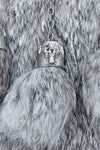Grey Chinchilla Fur Stag Dress Sporran