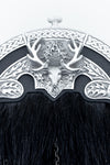 Black Racoon Fur Stag Dress Sporran