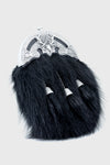 Black Racoon Fur Stag Dress Sporran